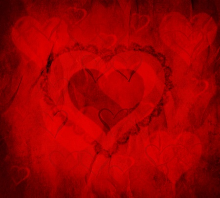 Valentines heart symbolizing giving love to another の写真素材
