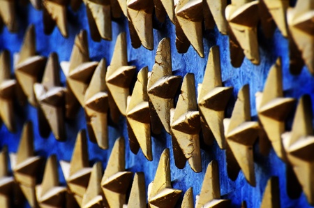 World War II war monument in DC with gold stars for fallen soldiersの写真素材