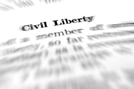 Definition of civil liberty law in dictionaryの写真素材