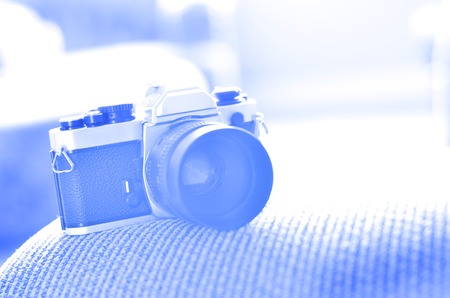 Old camera and lens for photography artの写真素材