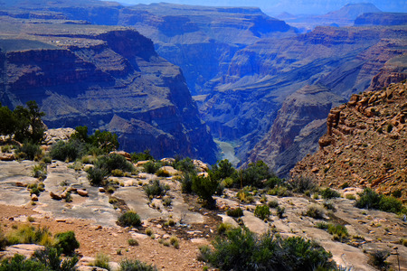 Grand Canyon with Colorado River deep gorge landmarkの写真素材