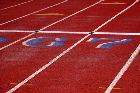 Track lines for running race competition