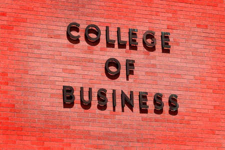 Sign for college of business for educationの写真素材