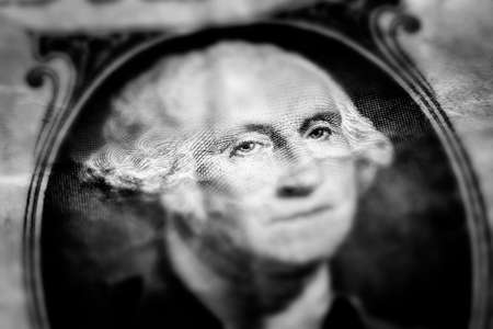George Washington Dollar Bill American Money Currencyの写真素材