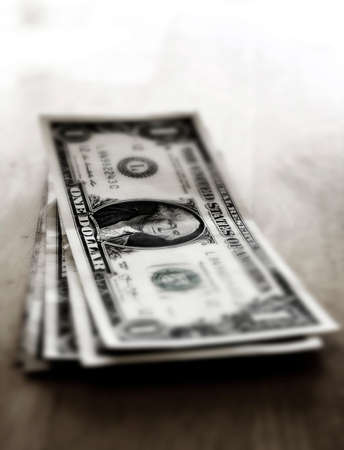 Money cash dollar bills american wealth riches and savings rich selective focus blurの写真素材