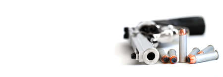 Bullets and gun for self defense or the military Second 2nd Amendment Rights