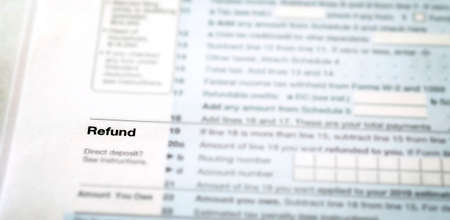 Individual Income Taxes Forms Tax 1040の写真素材