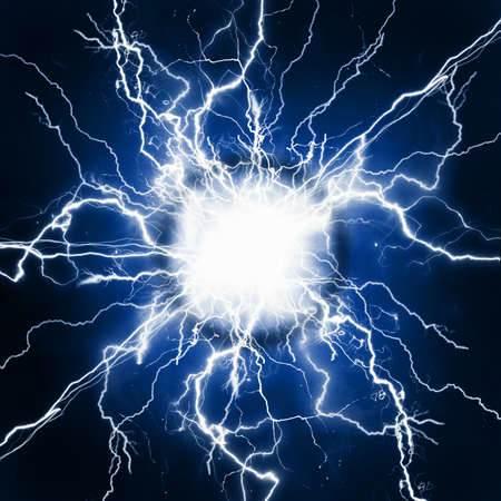 Plasma pure energy and power of white electrical electricityの写真素材