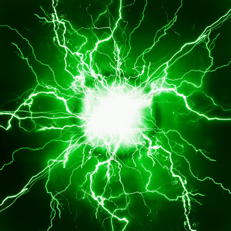 Plasma pure energy and power of green electrical electricityの写真素材