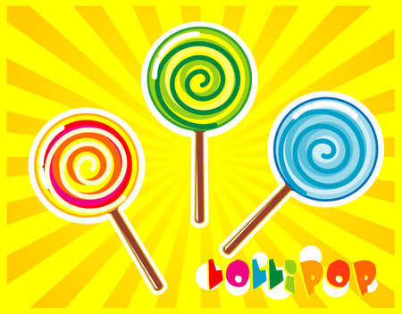 Cute Lollipop Vectorのイラスト素材