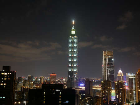 Night view of Taipeiのeditorial素材
