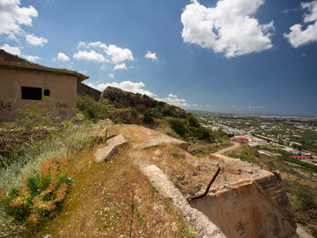 abandoned town and building in Souda bay, Creteの写真素材