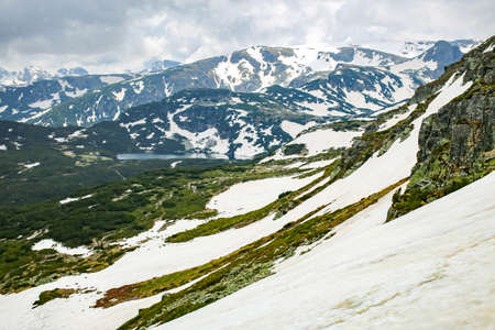 view from rila mountainsの写真素材