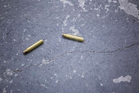 gun and riffle ammunitionの写真素材