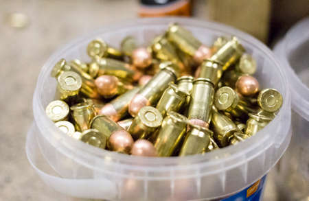 gun and riffle ammunitionの写真素材