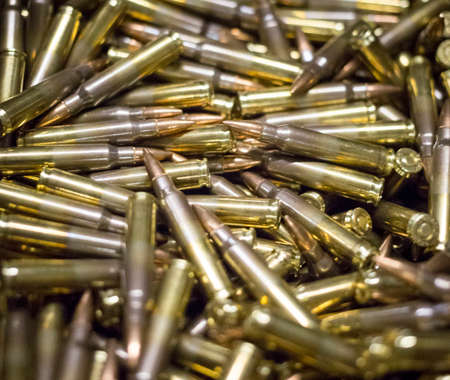 gun and riffle ammunitionの写真素材