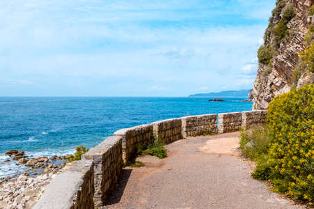View of the promenade on the island of Capri, Italy