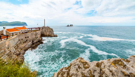 Panoramic view of the old town of Sozopol, Burgas Region, Bulgaria