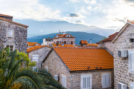 Old town architecture background.の写真素材