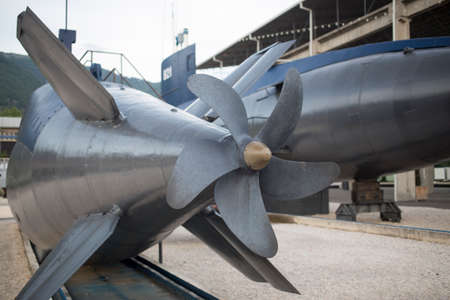 boat submarine montenegro museumの写真素材