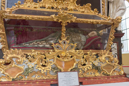 Detail of the altar in the cathedral of Palma de Mallorca, Balearic islands, Spainの写真素材