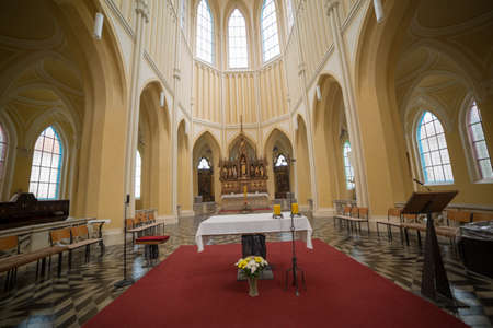Interior of the Church of St. Francis of Assisi in Zagreb, Croatia