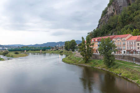 View of the river and the cityの写真素材