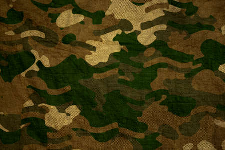 realistic military canas camouflage tarp material textureの写真素材