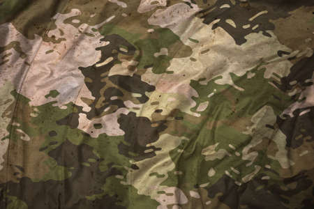 realistic military camouflage tarp textureの写真素材