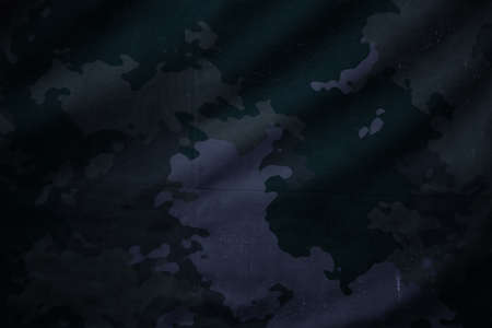 washy prefaded army camouflage fabric textureの写真素材