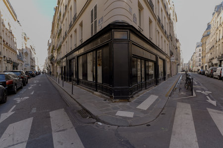 Street view of Paris, France.のeditorial素材