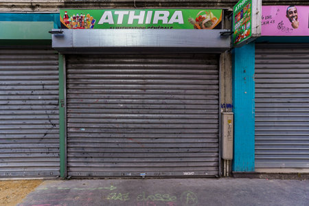 The ATHIRA store in Paris. ATHIRA is a kebab fast foodのeditorial素材