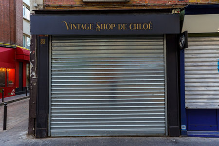 vintage shop doorのeditorial素材