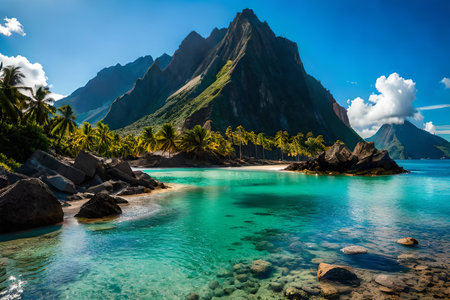 Panoramic view of El Nido, Palawan, Philippinesの素材