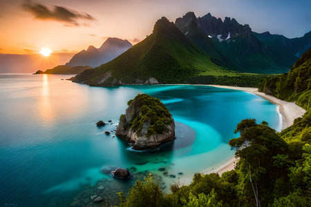 Beautiful view of Milford Sound, South Island, New Zealandの素材