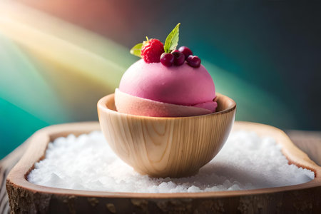 Colorful ice cream assortment , multi flavored frozen dessert on a white background, summer delicaciesの素材