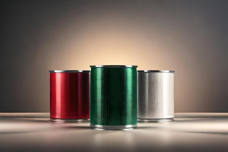 tin can template , canned food branding mockupの素材