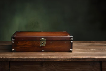 beautiful old handmade wooden box, antique wooden chestの素材