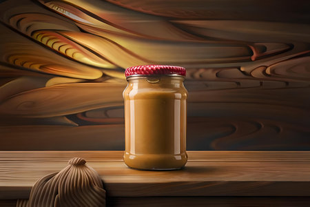 peanut butter jar template , branding mockup peanut butter pasteの素材