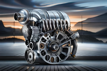 surreal engine industrial technology conceptの素材