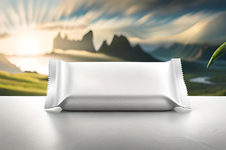 white wet wipes packaging , freshness and cleaning product mockupの素材