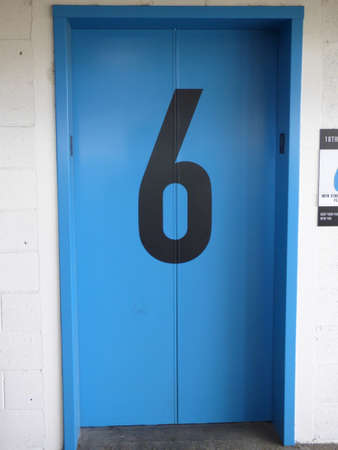 6th Floor Parking Elevatorの写真素材