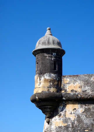 El Morrow Looking Out Tower San Juan Puerto Rico on a clear day.     の写真素材