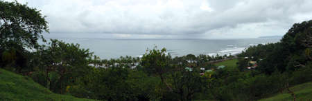 Small Town of Punta Banco Panoramic in Costa Rica on the Pacific Coast.の写真素材