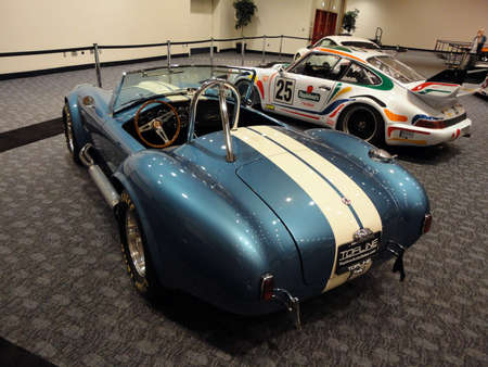 SAN FRANCISCO, CA - NOVEMBER 20: Classic Racing Cars inculding convertable and Rally Car on is displayed at the 53rd International Auto Show, on Saturday November 20, 2010 San Francisco CA.のeditorial素材