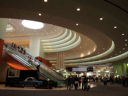 SAN FRANCISCO, CA - NOVEMBER 23: Car Show main hall with escalator at the 54rd International Auto Show November 23 2011 San Francisco. のeditorial素材