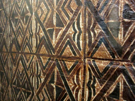 Hawaiian Tapa Pattern good for backgrounds の写真素材