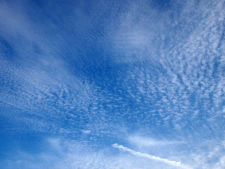 Fluffy Clouds spread in the sky in the USA.の写真素材