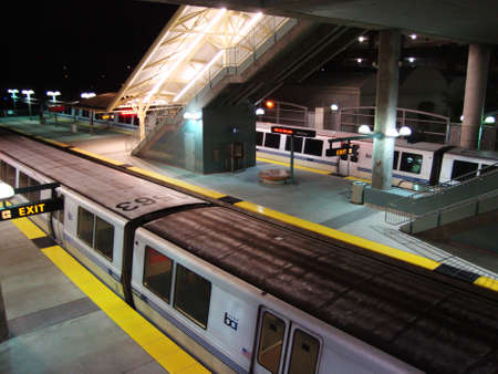 SAN FRANCISCO, CA - FEBRUARY 16:  BART Train Parked at BART Millbrae Station as it waits for...