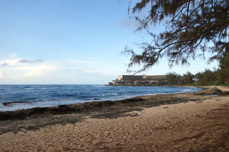 Beach at Turtle Bay, Oahu Island North Shore, Hawaiiの写真素材